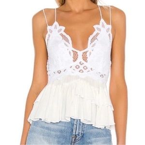 NWT Free People Adella Top in color White size S